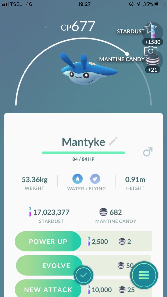 elfajry's tweet photo. Yeay... Finally #opendex #Mantyke Thanks for your gift @GregWhittenn 🎁🐬🐳 🇬🇧 https://t.co/heZIJIzkHd