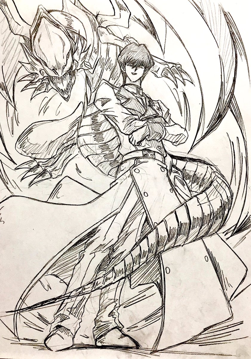 じーく リクエストにお応えして 遊戯王rコートの海馬瀬人と青眼の白龍を描きました じーく リクエストにお応えして 遊戯王rコートの海馬瀬人と青眼の白龍を描きました