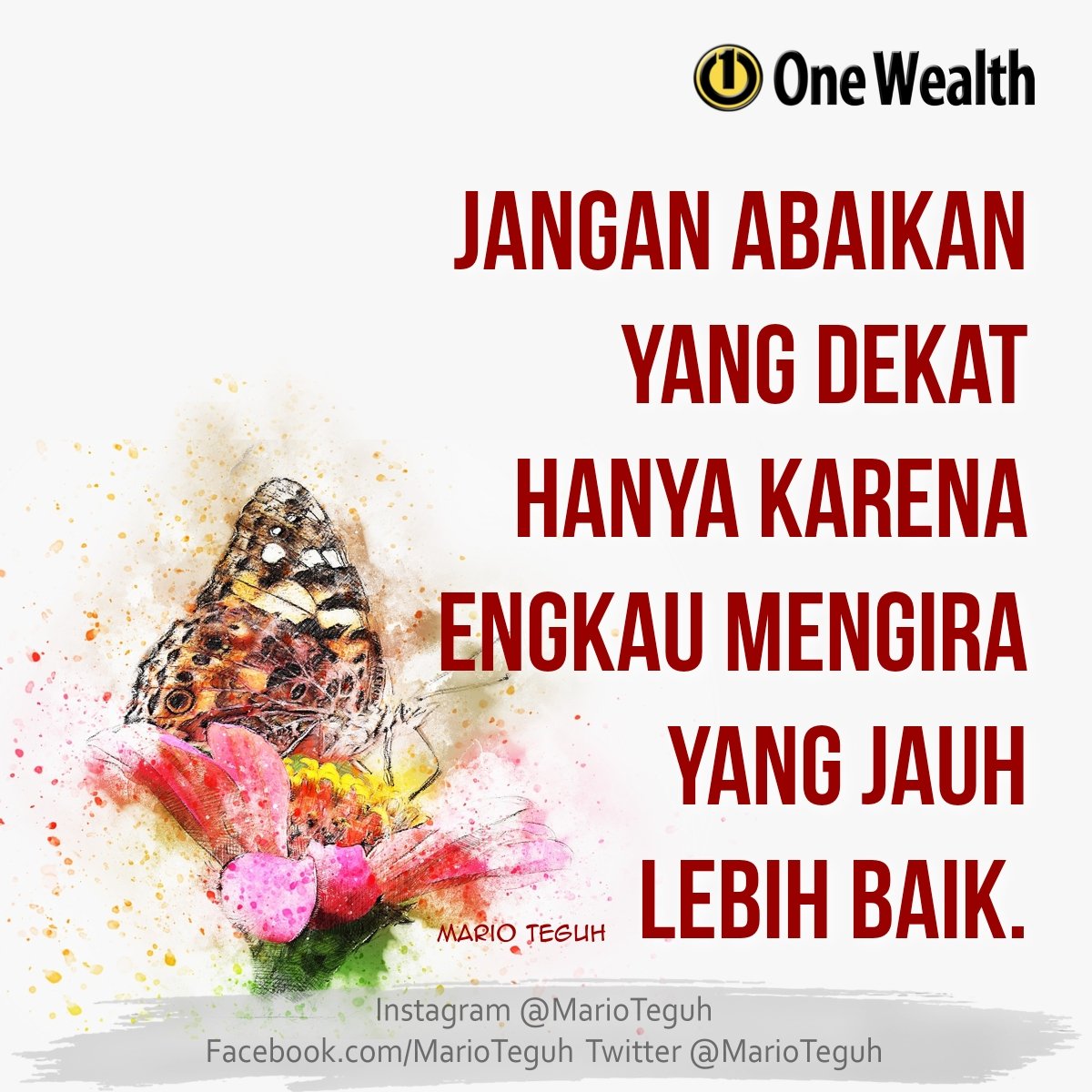 Kita sependapat? 💖💝💗

#MarioTeguh #mtgw #motivator #motivatorindonesia #pemulihjiwa BangunJiwa.com