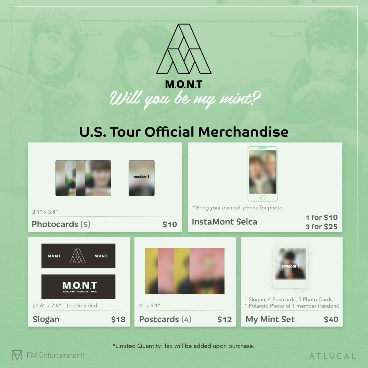 ankr_ent's tweet photo. 💥 MERCH IS COMING 💥
Pre-sale will begin on Monday, March 18th @ 6PM EST! 🎊
Link: https://t.co/LyS6GsUAQ8
Stay tuned and get your goods 🏃🏻♂️
***Only available in the US and valid for domestic shipping***
#KPOPinUS #KPOPConcert #MONTinUS #MINT #ATLocal #ATLocalEntertainment https://t.co/97A4JMxSlS