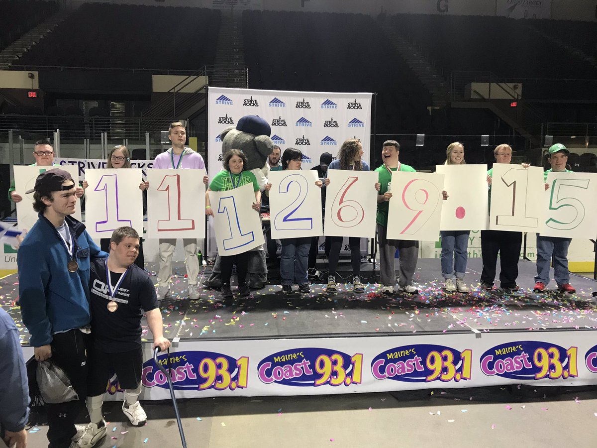 LaurenOHealy's tweet photo. The grand total is IN! #StriveRocks2019 raised a grand total of $111,269.15! Absolutely incredible. This is a new record for #StriveRocks @WGME @STRIVE_PSL ππΌ https://t.co/HnofLjP0Tv