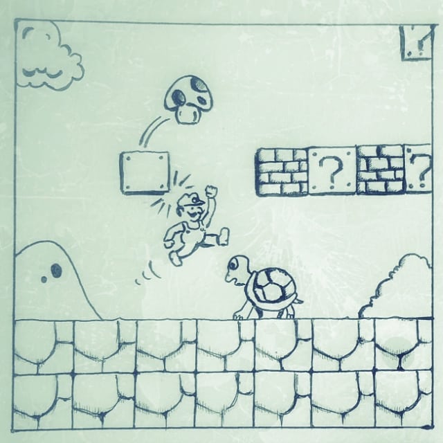 4SquareStory's tweet photo. Super Mario vs. Turtle...
But no ordinary turtle...
#4ss
#4squarestory
#story #art #drawing #Comic #story #SuperMario https://t.co/5HfYhrIF1w