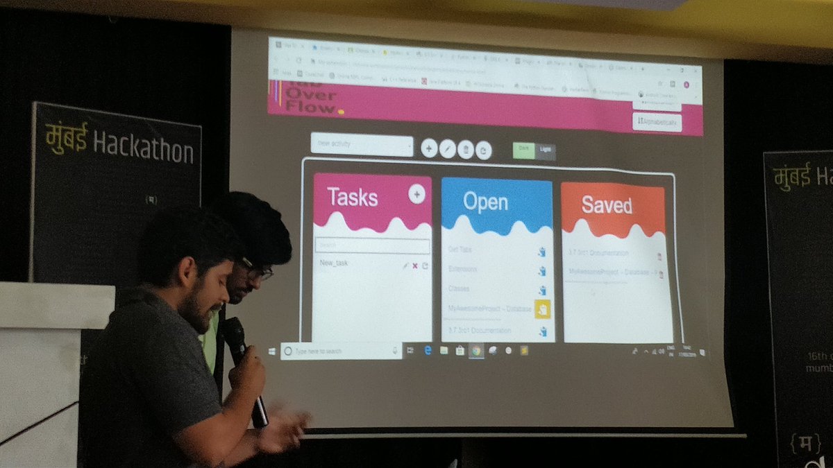 mumbaihackathon's tweet photo. Tab Over Flow, Chrome extension for sharing and collaborating browser tabs better. https://t.co/pC34K2UXYl