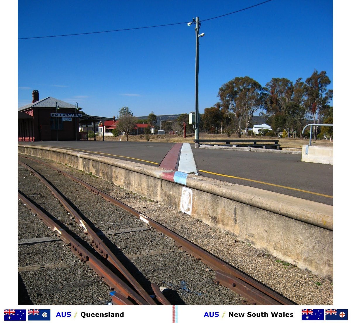 Pillandia's tweet photo. Australia, 2010 - A railway crossed by the border between Queensland and New South Wales.
https://t.co/MzmDMETFg2
#Wallangarra #Jenniings #Riigipiir #Queensland #QLD #NSW #NewSouthWales #Railway #Statiion #Australia @haloefekti https://t.co/bxZRIjqdCN