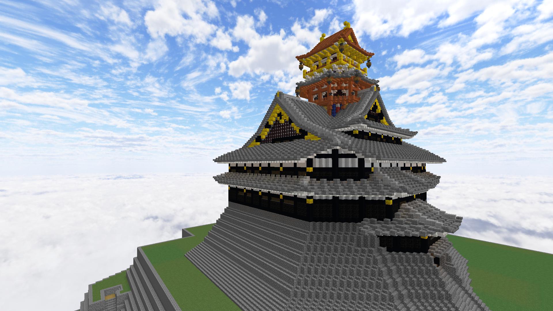 素茶部 音楽 ゲーム実況 新シリーズで作っている安土城です 今作は佐藤大規さんの復元案を頑張って形にしました 内装はこれからッス Minecraft建築コミュ 和風建築 マイクラ マインクラフト Minecraft T Co Qz2eyxaxlp Twitter