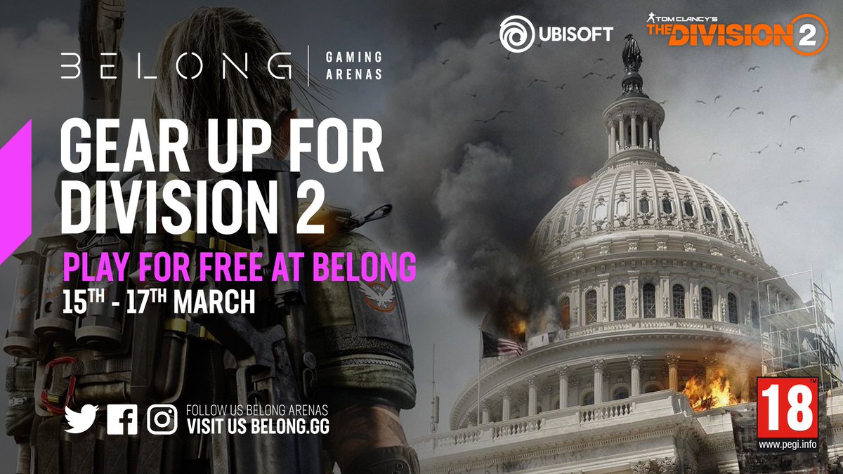 BelongPreston's tweet photo. Good Morning Agents!

Today is your last chance to play #Division2 for FREE! You will be automatically entered into a prize draw to win a copy of the game too!

Bring your squad down and let's save DC from the brink of collapse 🚨

#Division2atbelong #BecomeInvincible 👊🏼🧡 https://t.co/sJ60U9vkCA