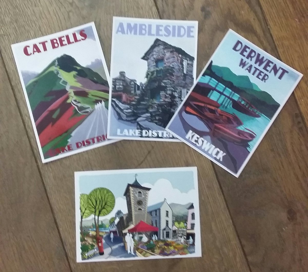 Flying out today these lovely postcards by @gm_sart and #jowitherington folks just can't resist. Thanks for #supporting our #talented #artists @FeatureCumbria @MadeCumbria @LiveShopLocal @LakesPound #cherrydidi