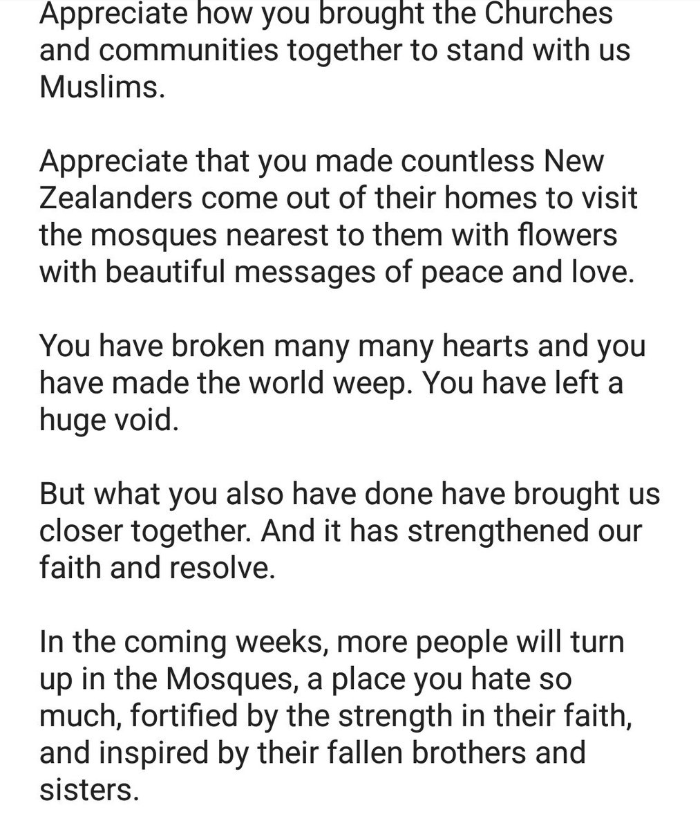 Organised_Chao5's tweet photo. Beautifully written by a Chinese revert sister

(It is written to the killer who attacked Muslims in NZ)

#NewZealand #ChristChurch https://t.co/7RCdrG2d36