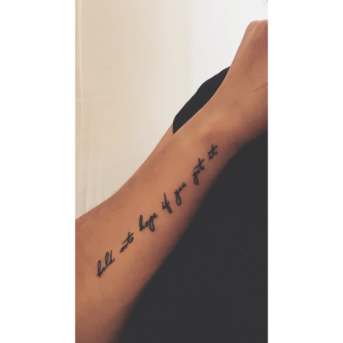 cupoflaly's tweet photo. Forever my favorite song, I purposely got it before I turned 27 last year β€οΈ@paramore @yelyahwilliams @zacfarro @itstayloryall #26Paramore #HoldOntoHopeIfYouGotIt #AfterLaughter #Paramore #ParamoreTattoo https://t.co/inGG8bHqes