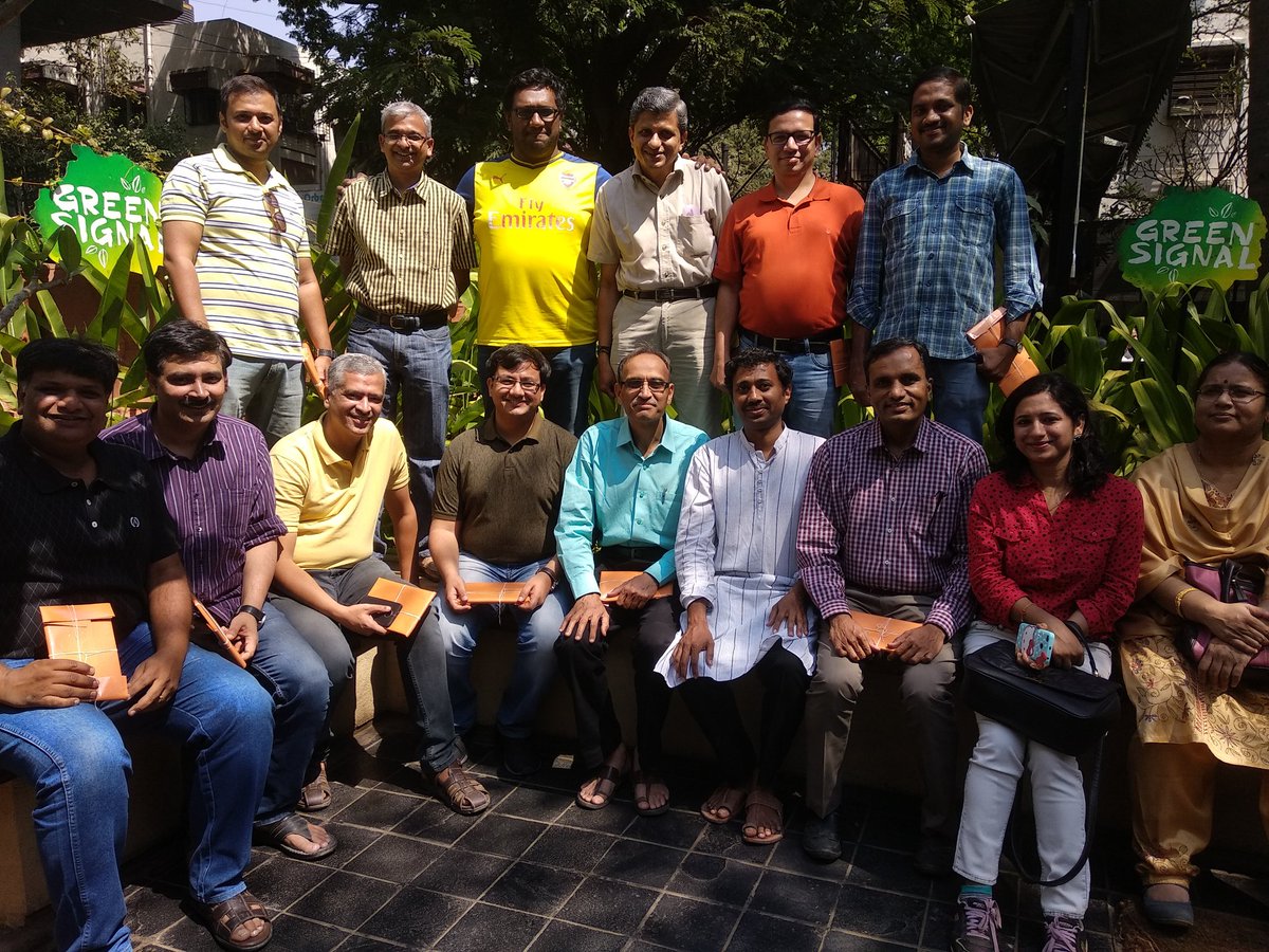 MishraSabya's tweet photo. Well spent #SundayMorning @ #GreenSignal #ApteRoad for Farewell Breakfast for our dear friend @ninadmjadhav .. Wishing you all the best from all of us!! @atulshah @dpavgi @rajsahakari n many more.. https://t.co/4pMNIzL45H