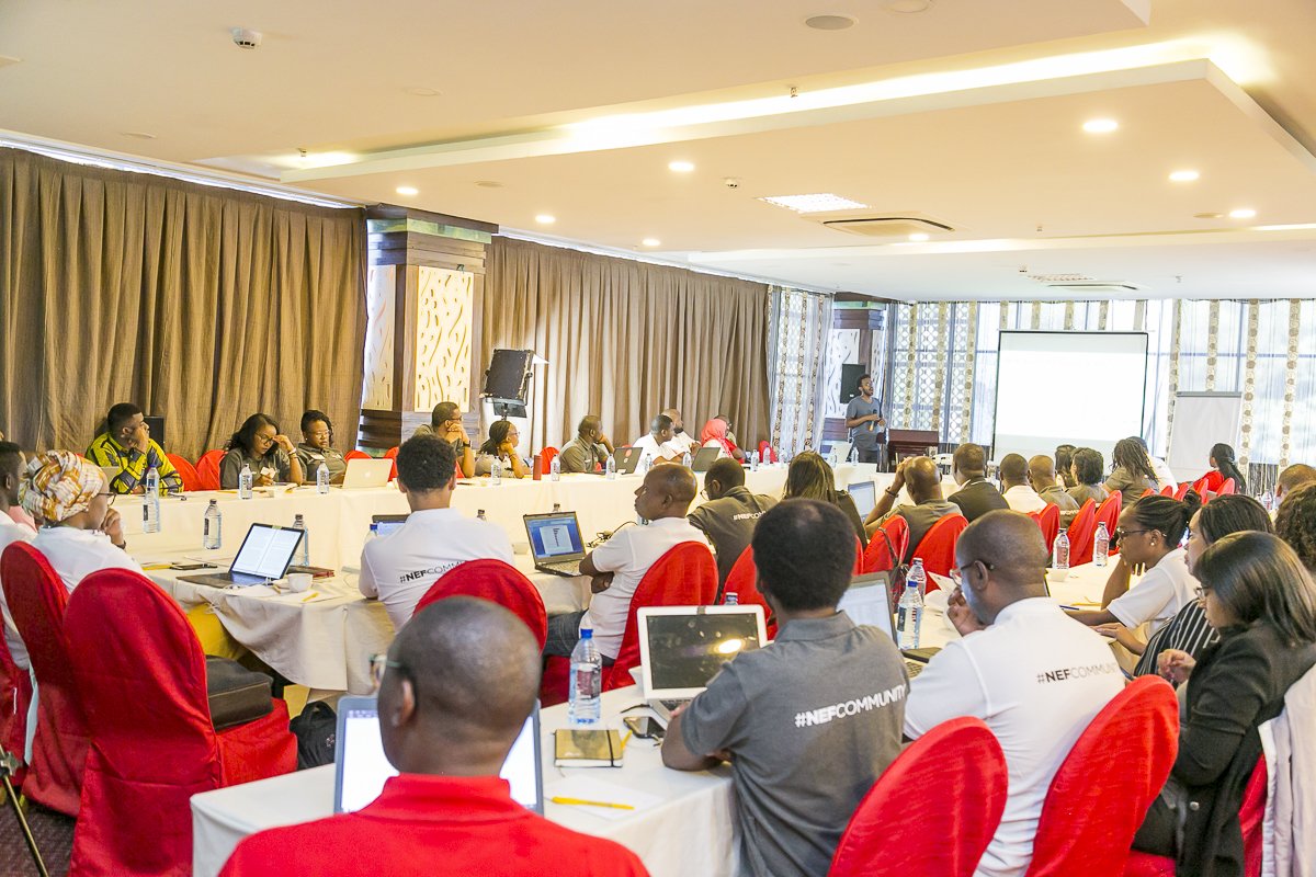 NextEinsteinFor's tweet photo. Day2 of the #NEFCommunity of Scientists (CoS) Annual Meeting, CoS Chair @Yebabel presenting the CoS objectives, vision &amp; mission &amp; key outcomes.The CoS is working to take ownership, lead &amp; mentor young scientific leaders/researchers &amp; actively support research excellence centres. https://t.co/KjgMiJWvNu