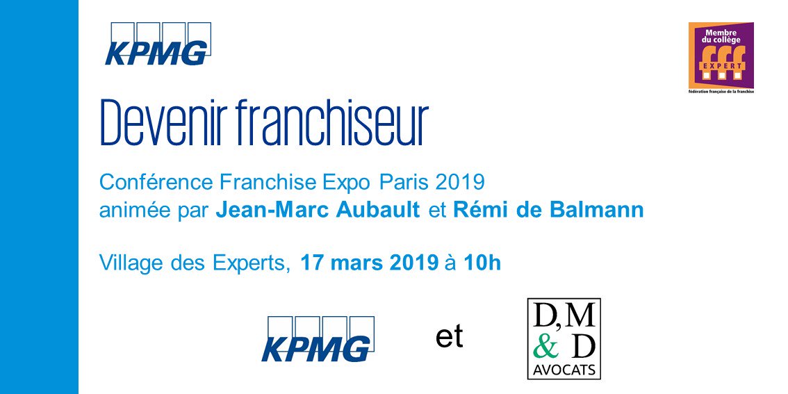 Futur #franchiseur, <a href="/jmaubault_kpmg/">Jean-Marc Aubault</a> et  <a href="/balmann_remi/">Rémi de Balmann</a> experts <a href="/Franchise_FFF/">Franchise FFF</a> vous présentent les spécificités de la création d'un réseau de franchise !