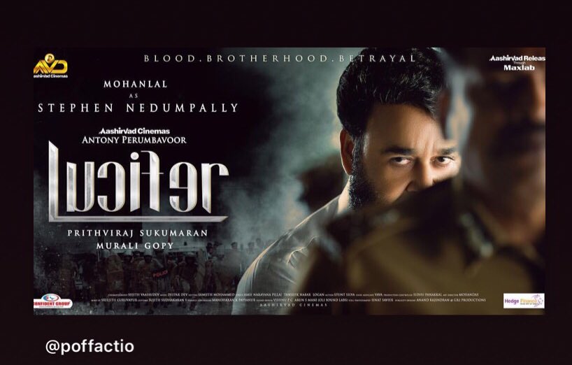 dr_vaisakh's tweet photo. #cantwait #prithviraj #Mohanlal #lucifer https://t.co/tCtQ8CCzsP