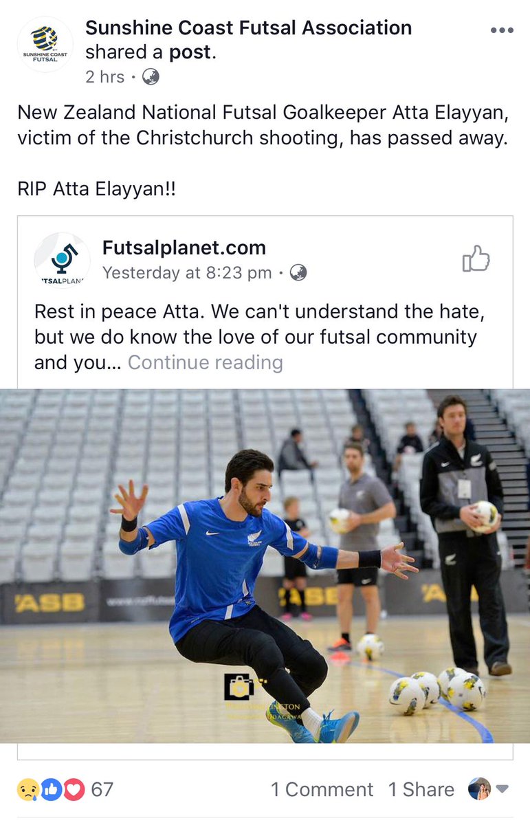 A man who represented his country at the highest level.  No room in this world for #extremist

#Christchurch #prayforchristchurch