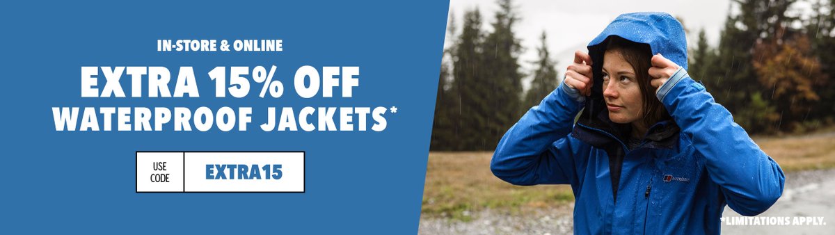 OutdoorCodes's tweet photo. 15% Off Selected Lines at #Millets with voucher code EXTRA15 until 19th March. 
Great selection of waterproof jackets from #TheNorthFace #Berghaus #Craghoppers &amp; #PeterStorm #Ad

Details here https://t.co/eylh6WFYk5 https://t.co/ocBs4ENcVn