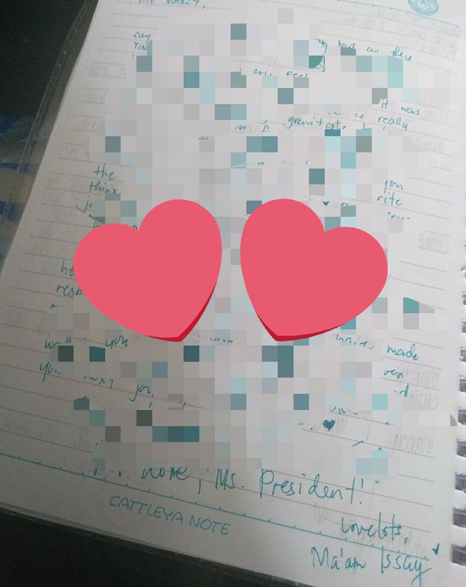 LadyMirmo's tweet image. I am enjoying reading their journal entries, but it makes me sad knowing this is the last time I&apos;ll be writing my comments and messages for them. 😅💔
#TeacherDiaries
#MyEnglishClass

P.S. 
Kayo na magadjust sa sulat ko. HAHAHA!
