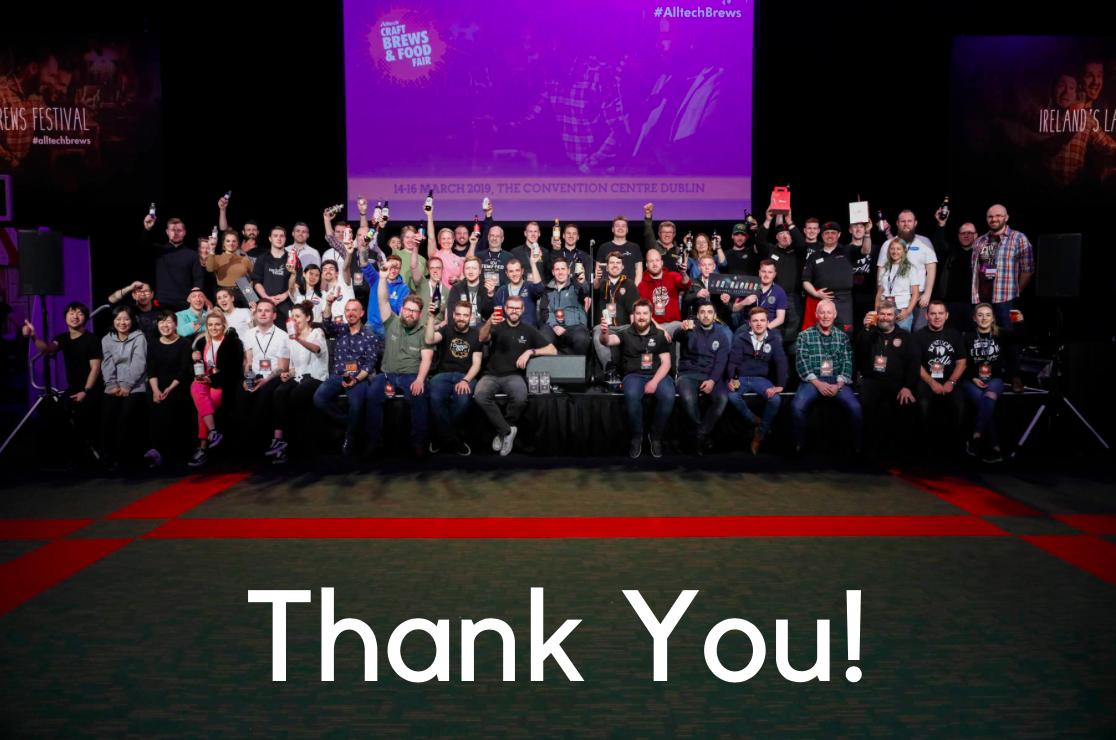 Thanks to our exhibitors for their dedication to bringing us such top-notch brews and food. Thank all of you for coming in good spirits and making the festival a grand success! Let's keep this love of craft brews going until we meet again next year! #AskForCraft #alltechbrews