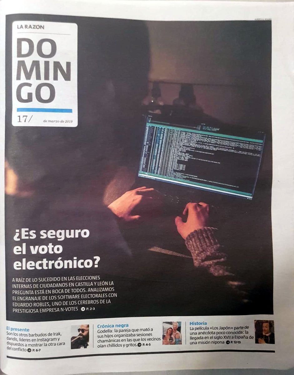 Hoy con <a href="/nvotes_com/">nVotes Online Voting</a> a doble página en el dominical de la <a href="/larazon_es/">La Razón</a>  larazon.es/espana/es-segu…