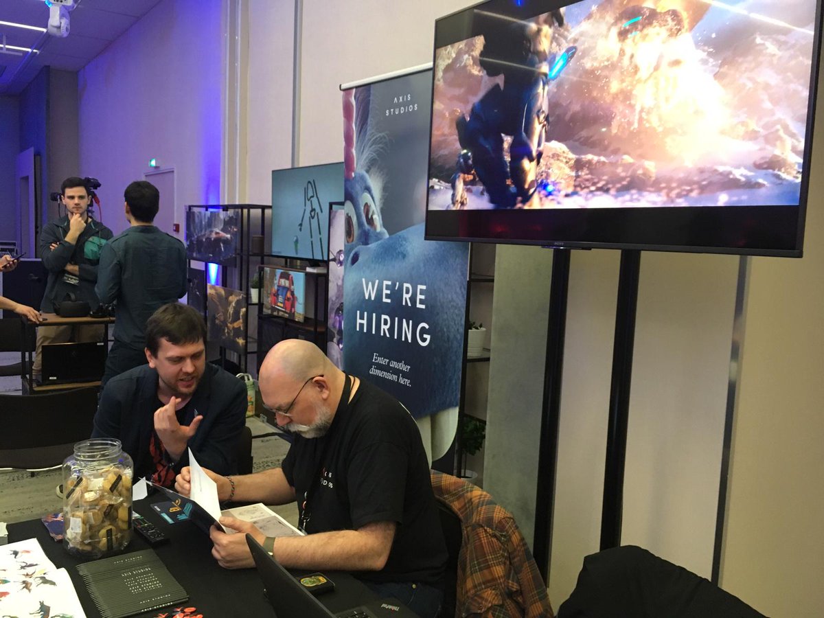 axisstudiosgrp's tweet photo. Another awesome year at #IAMC19! Our awesome art director, @abigbat , will be taking to the Industry Stage at 3pm today to give some tips on getting started in the industry and what life is like at Axis! Don’t miss it! @iamagco https://t.co/ZOt5lahZeI