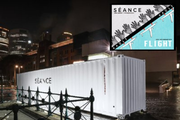 MyTheatreMates's tweet photo. It's been a wild ride for @darkfield_org with both #SeanceTour &amp; #FlightTour at this year's @VAULTFestival, but it must end today. Did you manage to see one or both? Any tix left for today's perfs in the shipping container outside @thevaultsuk? https://t.co/btD7h0O2LM #featured https://t.co/WzKZRWzsaa
