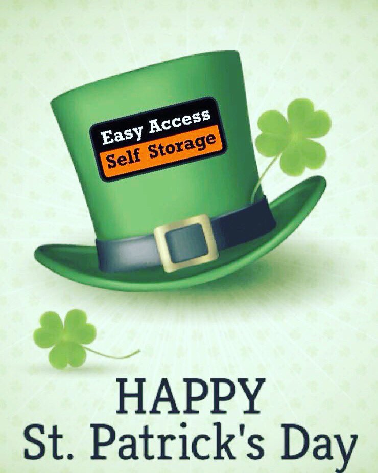 EAStorage's tweet photo. Happy St Patrick’s day everyone 🍀
.
#StPatrickDay #manchester #WeekendVibes https://t.co/1SOgxUAIfD