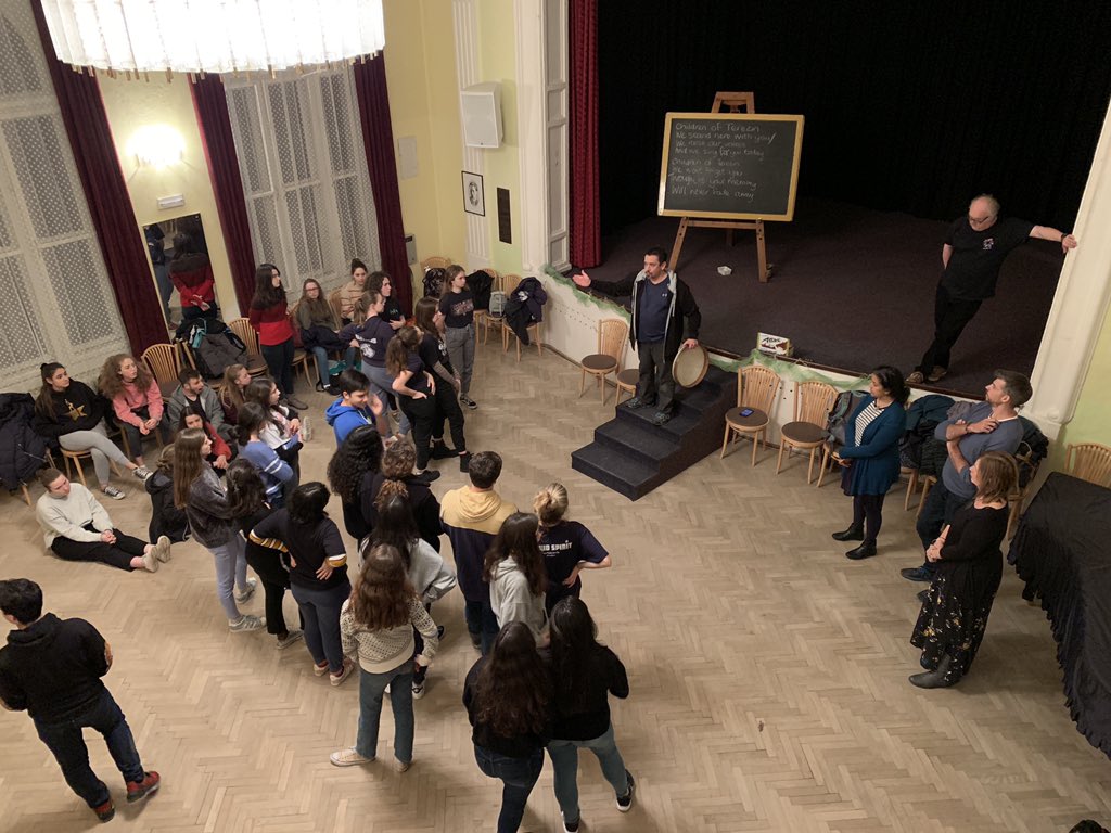 TheatreRam's tweet photo. We were able to speak and hear from Terezin Holocaust survivor Doris Grozdanovicova. https://t.co/fKnFGGlzQP