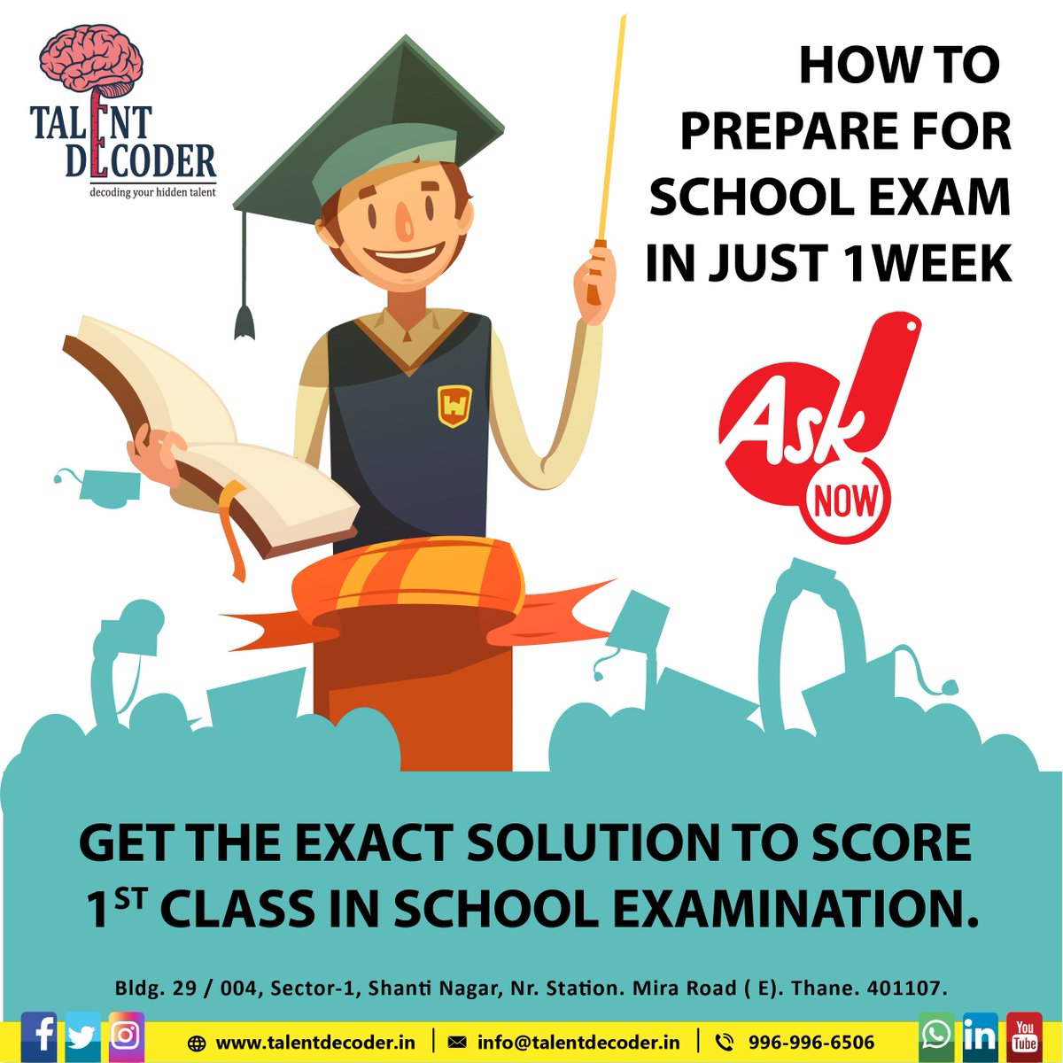 talentdecoder's tweet image. Ask Now !
Call : 996-996-6506
Talent Decoder.

#study #learning #learningpatterns #student  #kids  #dmit #career #careerdevelopment #counsellors #pathfinder #physcology #indianstudent #mumbaikid #children #miraroad #mumbai #india #talentdecoder #lifelonglearning #EducationForAll