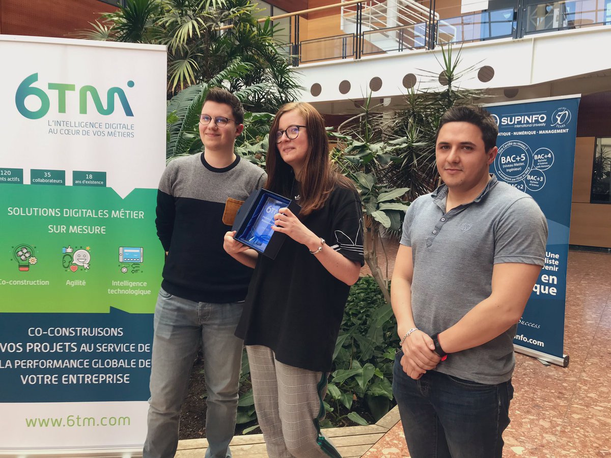 Team6TM's tweet image. [#Hackathon] 🚀 Bravo et merci à tous les participants de l’école @SUPINFO_Rennes pour votre enthousiasme et votre persévérance !! Encore bravo à l’équipe gagnante et à bientôt en stage ? 😉 #developmentweb #appliweb #developpeurs