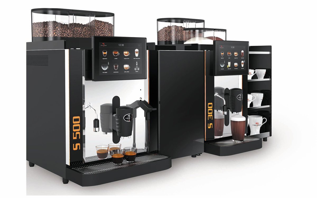 RoastGround's tweet photo. Introducing – The #RexRoyal S500. 58 litres of hot water (every, single, hour), 3 separate boilers, over 250 drinks every day, from a classic #espresso, to a layered latte #macchiato, onto a frothy #cappuccino the Rex-Royal can do it all! More in our blog https://t.co/XyoPWdfXRt https://t.co/dZAMLVSgm4