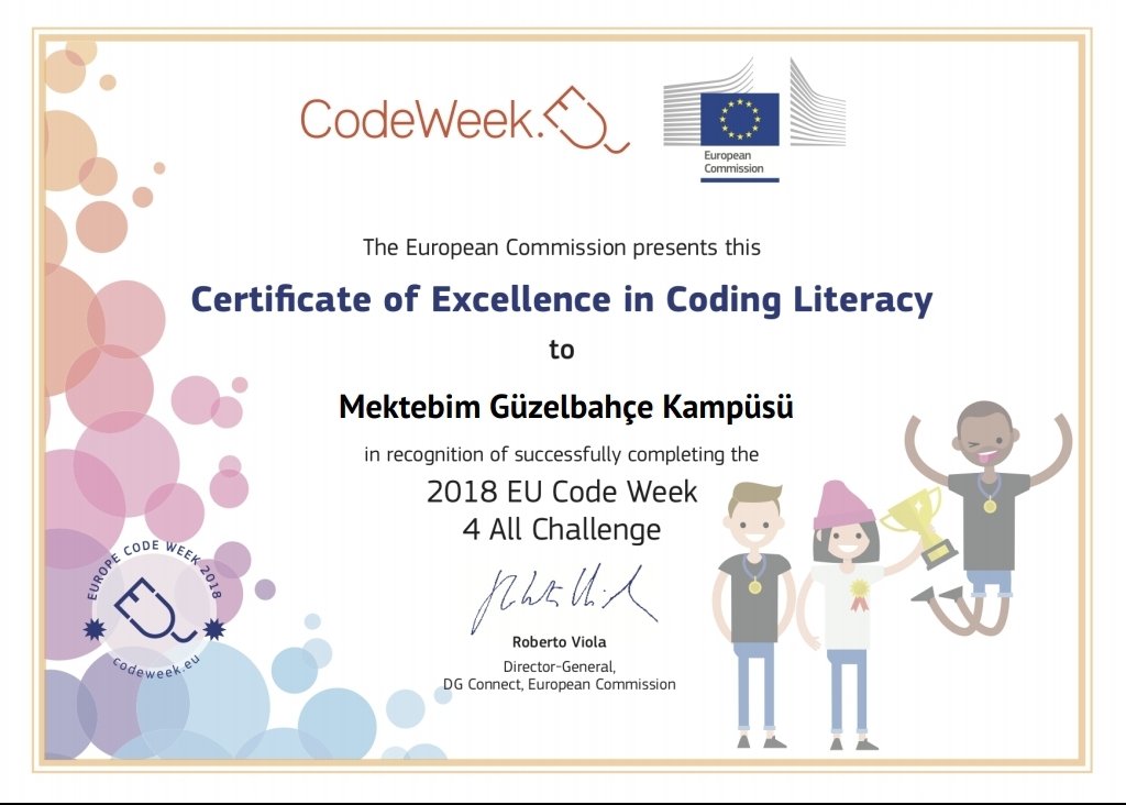 brhnyrtmn's tweet image. Good job 😎 #Codeweek4all #MektebimGüzelbahçekampüsü #Mektebim #gelecekbenim