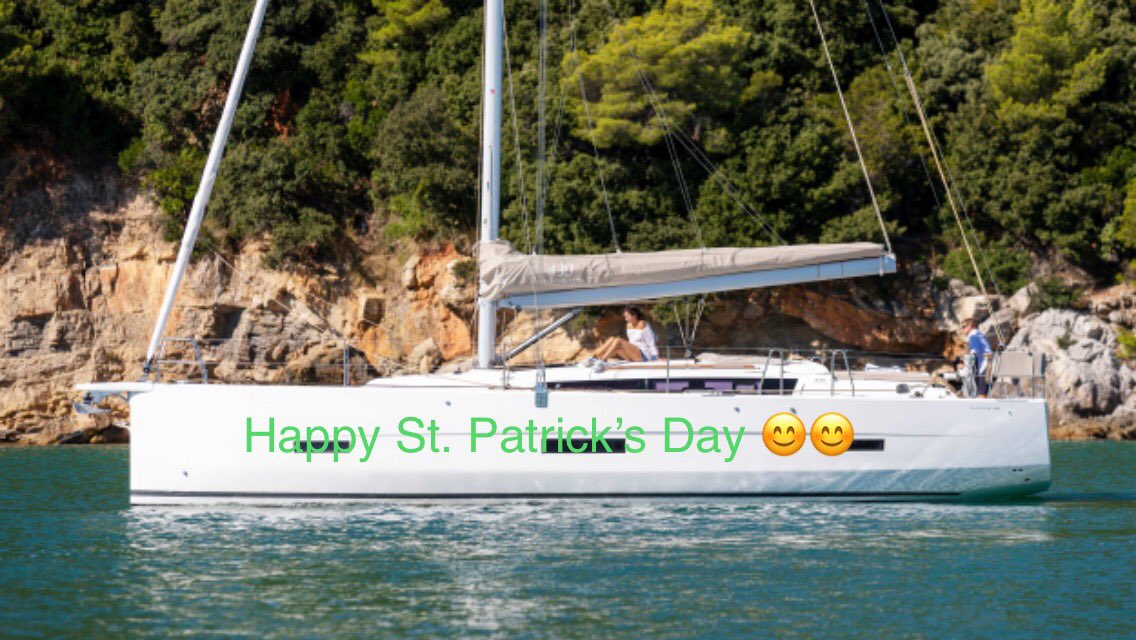 Happy St. Patrick’s Day Everyone 😊⛵️☘️ #Saint #Patrick @_DufourYachts_  @CrosshavenBY #Crosshaven #Cork