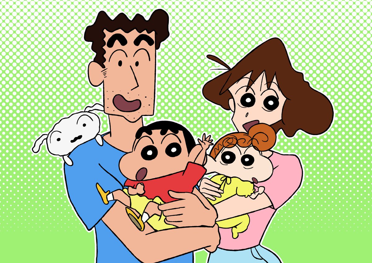 ちばん 野原家の描き分け 1 原作初期 2 原作後期 3 アニメ初期 4 アニメ現在 ちばん 野原家の描き分け 1 原作初期 2 原作後期 3 アニメ初期 4 アニメ現在