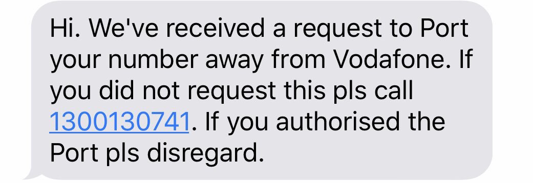 macjan63's tweet image. Thanks @VodafoneAU - allowed my number to be ported today without my authority. Now my email, bank account passwords etc have been changed &amp;amp; personal information compromised #nosecurity #noprocess #hacked #useless #lostacustomer