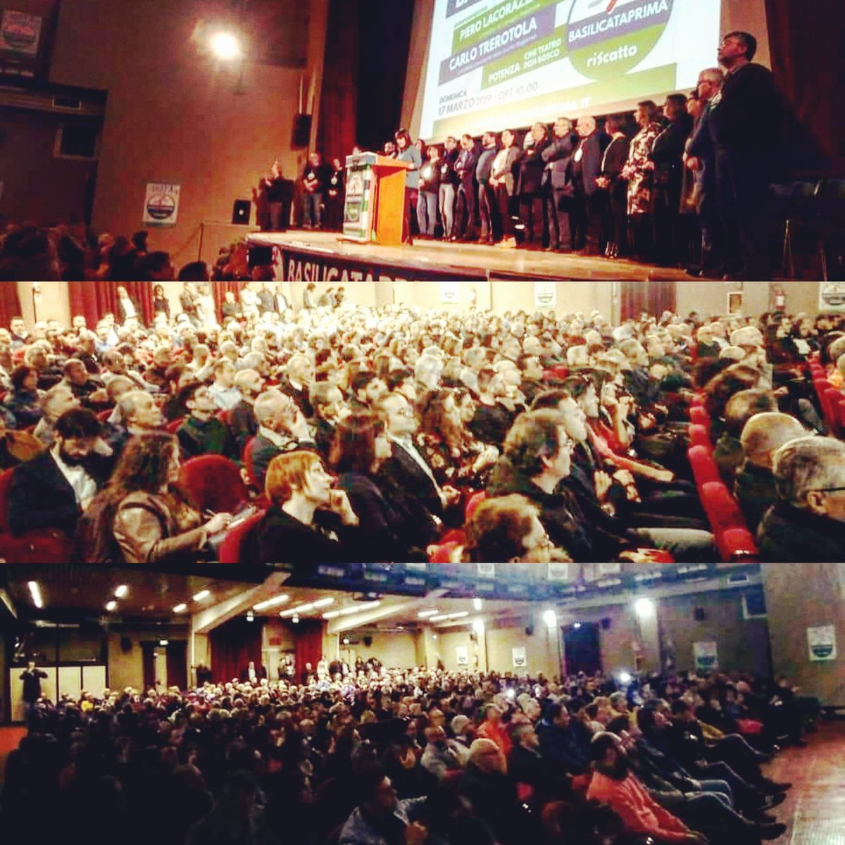 Giam_Liuzzi's tweet photo. @hyperbros @vic_purtusiello @RaffaeleLaRegin @Trmtv @cronachelucane @angeloma_it @TgrBasilicata @LaNuovadelSud @leo_amato @marabim @IlMattinoFoggia Un bagno bello grande! Un teatro Don Bosco strapieno per #BasilicataPrima! https://t.co/tvKWStGoxB