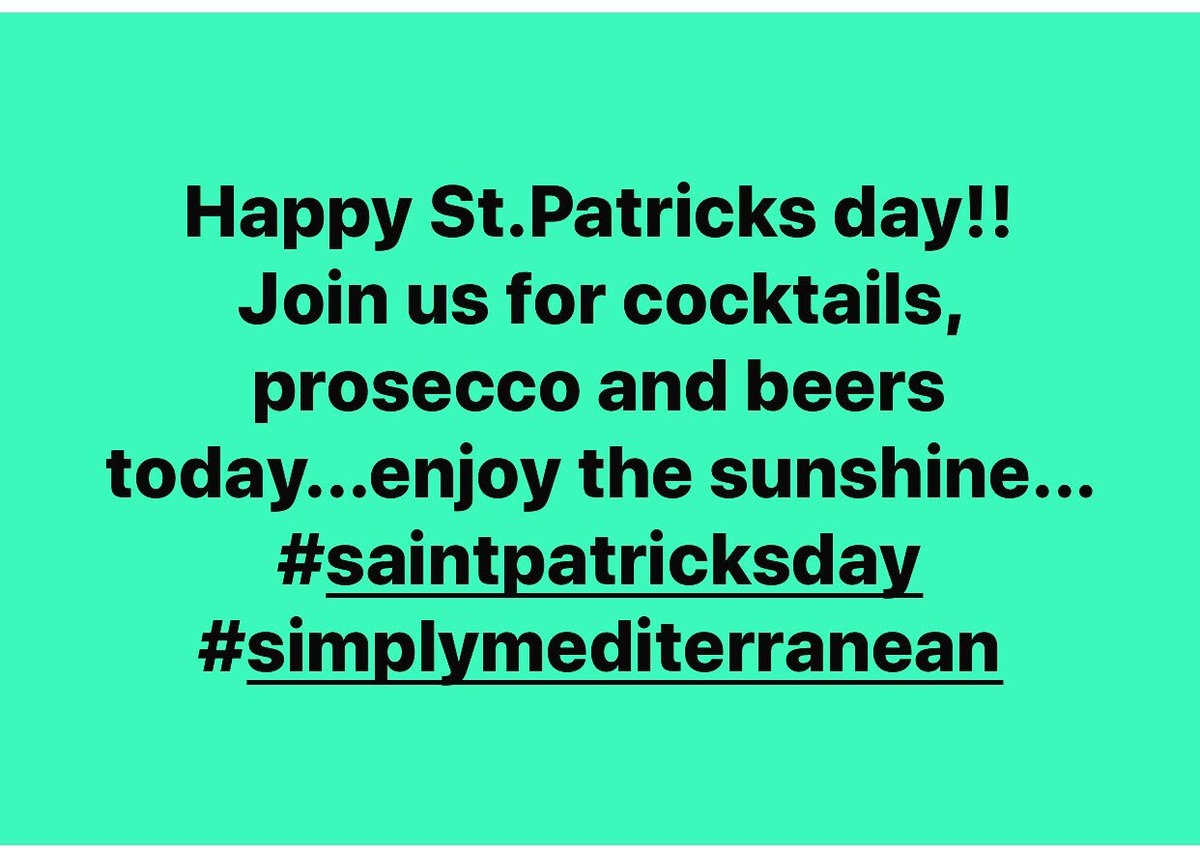 SimplyMed2017's tweet photo. #StPatricksDay https://t.co/wcYFP1HaOx