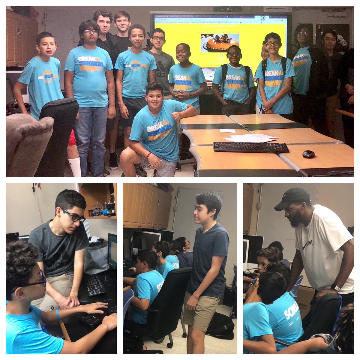 deanmorell's tweet image. The #CRCoding and #GPCompSci Ss at @GulliverSchools spent a great weekend with the @BreakthroughMia scholars, learning from each other, celebrating #STEM and #CSForAll! Special thanks to @porterf93 for his guidance and support! #gslearning #StudentCentered #TogetherWeInspire