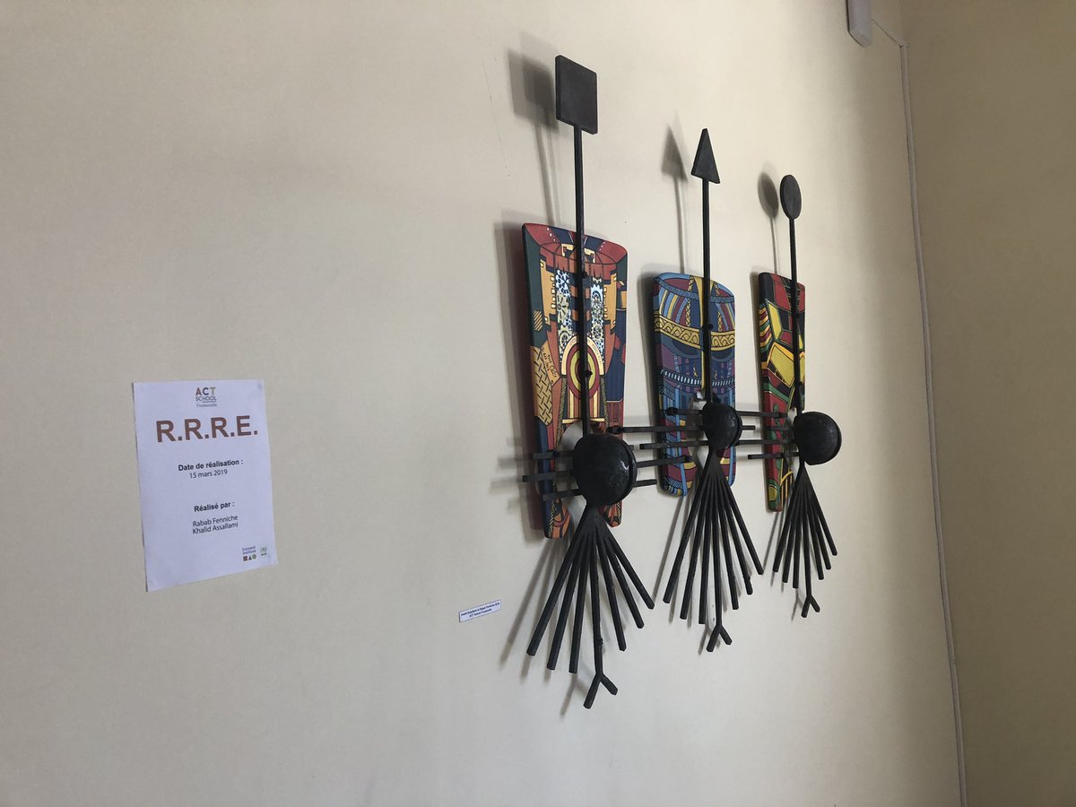ActSchoolYouss's tweet photo. Tableaux #RRRE collaboration entre @AssallamiK et Rabab Fennich participante à ACT School #rupture #regroupement #rattrapage #experience #weACT #bravo https://t.co/TuMn3aXGYm