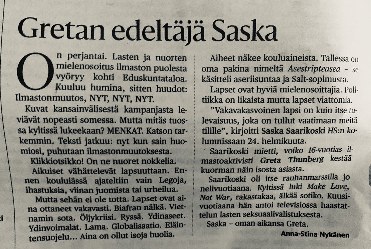 Voiko joku selittää, mikä tämä on. Onko tämä vitsi? Vai onko tämän pointti, että Saska, kaikkien aikojen Jeesus? En tajua enää mitään.