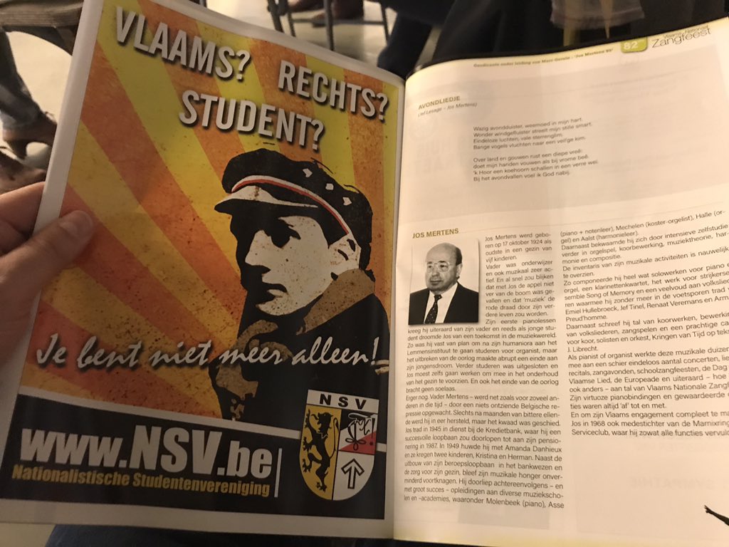 HansVerreyt's tweet image. Tradities, ook binnen de Vlaamse Beweging, moeten in stand gehouden worden. #Zangfeest in #antwerpen