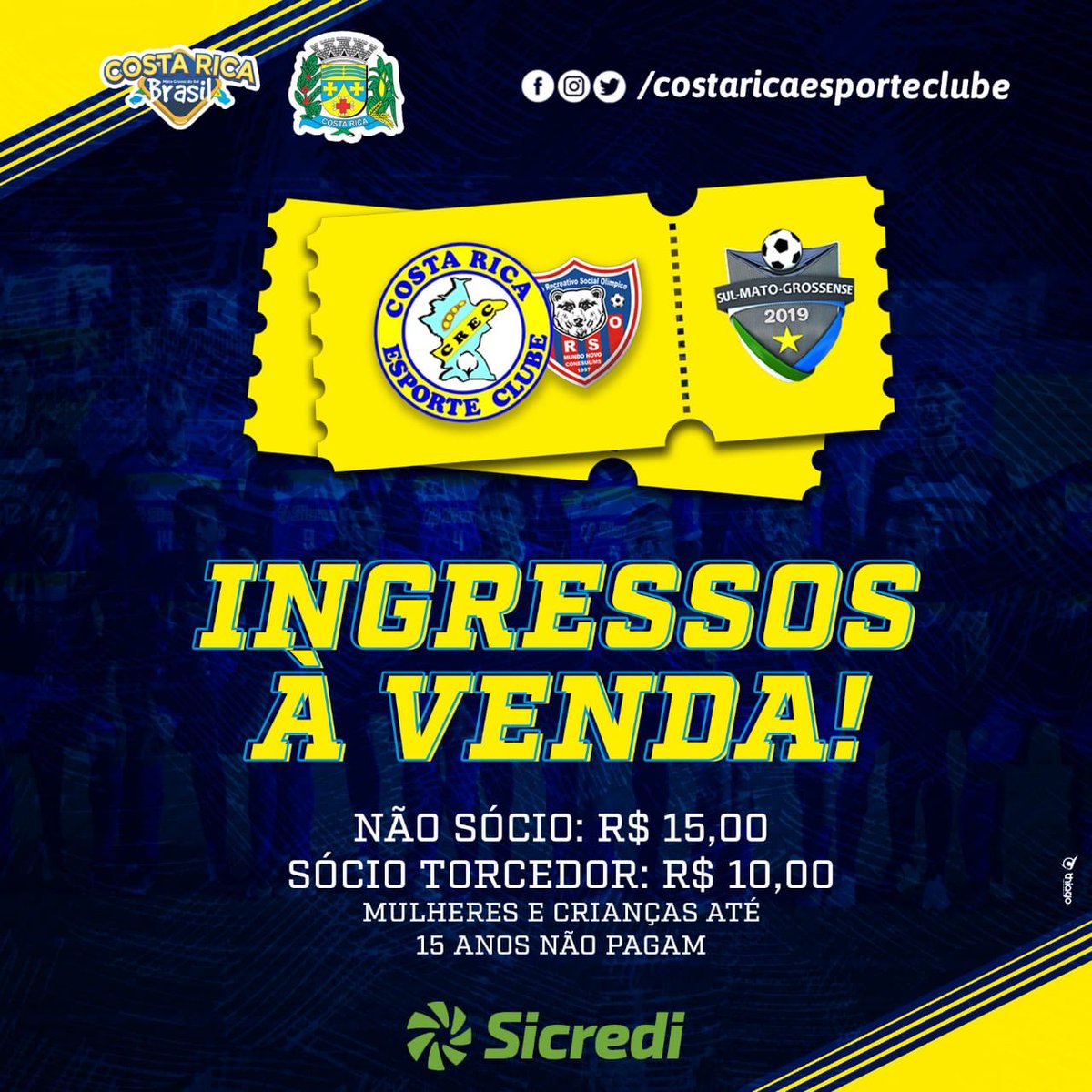 Nos encontramos no Laertão a partir das 14 horas! 

#CobradoNorte #CostaRica