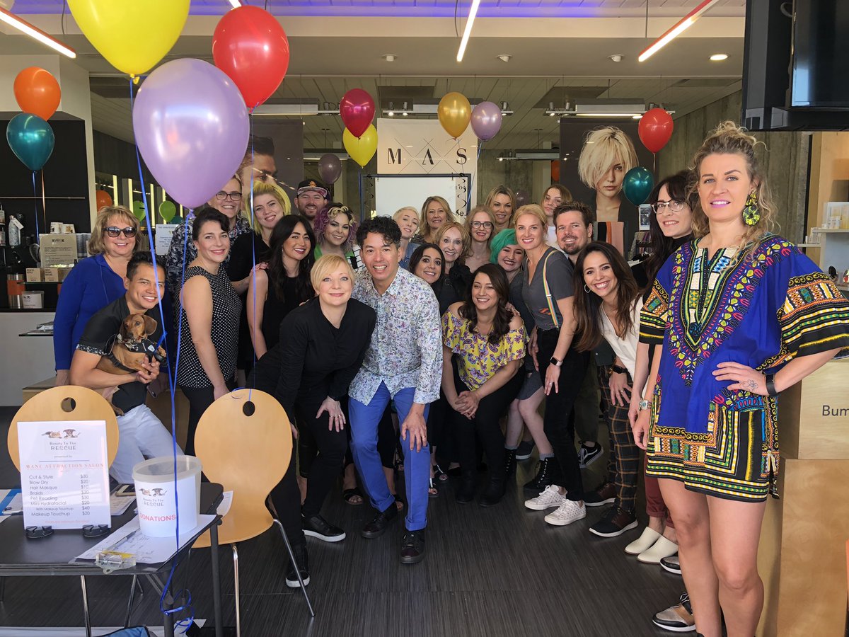 MAsalon's tweet photo. The team is ready for you!  Join us today for our 19th annual BEAUTY TO THE RESCUE from 9-2!  Raffle, Silent Auction, Vendors, Music, Adoptable Dogs and lots of fun!!!! #fundraiser #rescue #pacc911 https://t.co/OTeggGv3ZW