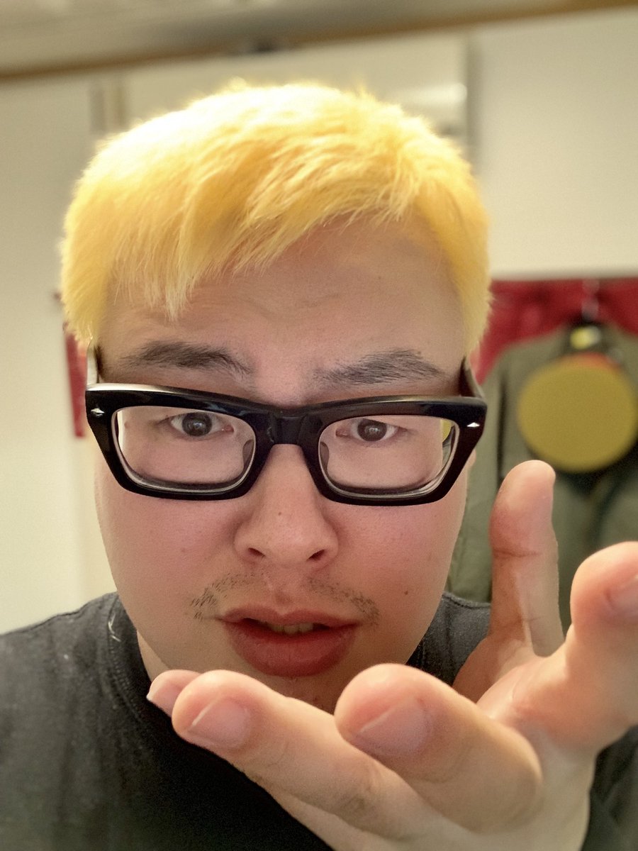 眉毛は染めません。 #noriradi #石川典行