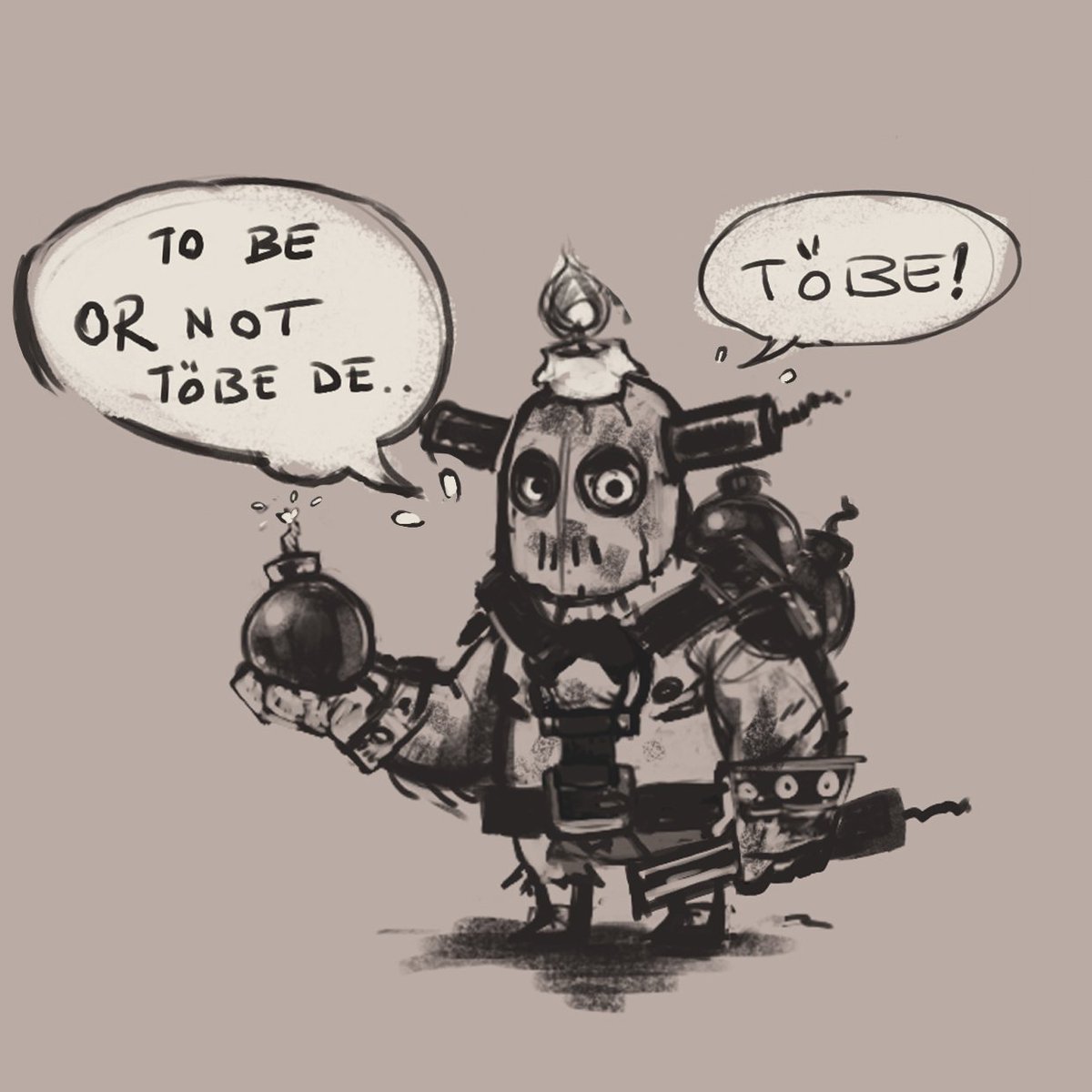 vogoncrew's tweet photo. "to be or not to be" an early sketch for bomber.

@vogoncrew @KadirEjderColak
#sketch #sketchbook #characterdesign #gamedev #indiedev #indiegame #drawing #illustration #thevogons #vogoncrew #indiegame #IndieGameDev #Sketching #gamedevelopment #mobilegame https://t.co/D40hOtZJq8