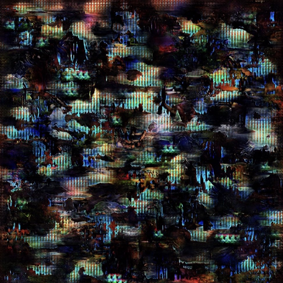KnownOrigin_io's tweet photo. VOTE BY ‘LIKING’👇 this digital artwork Memories Of Landscapes from a Digital Future  by Bard Ionson @bardionson - @KnownOrigin_io #highres #creativechallenge #auctionity #landscapes #generative #oscilloscope https://t.co/kV1RIFVzno https://t.co/P3EMUNAvwb