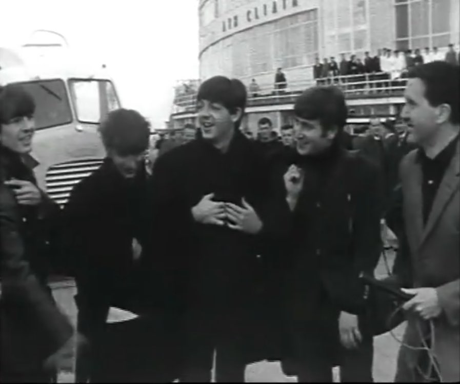 beatlearchive's tweet photo. The Beatles arriving in Dublin Ireland, 7th November 1963 ☘️ https://t.co/6a2FMjzpJv