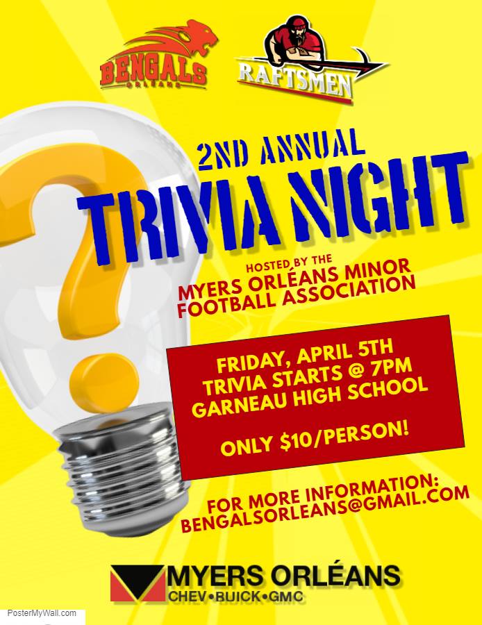 Can't make bowling? No problem, join us on April 5th for a little trivia night...