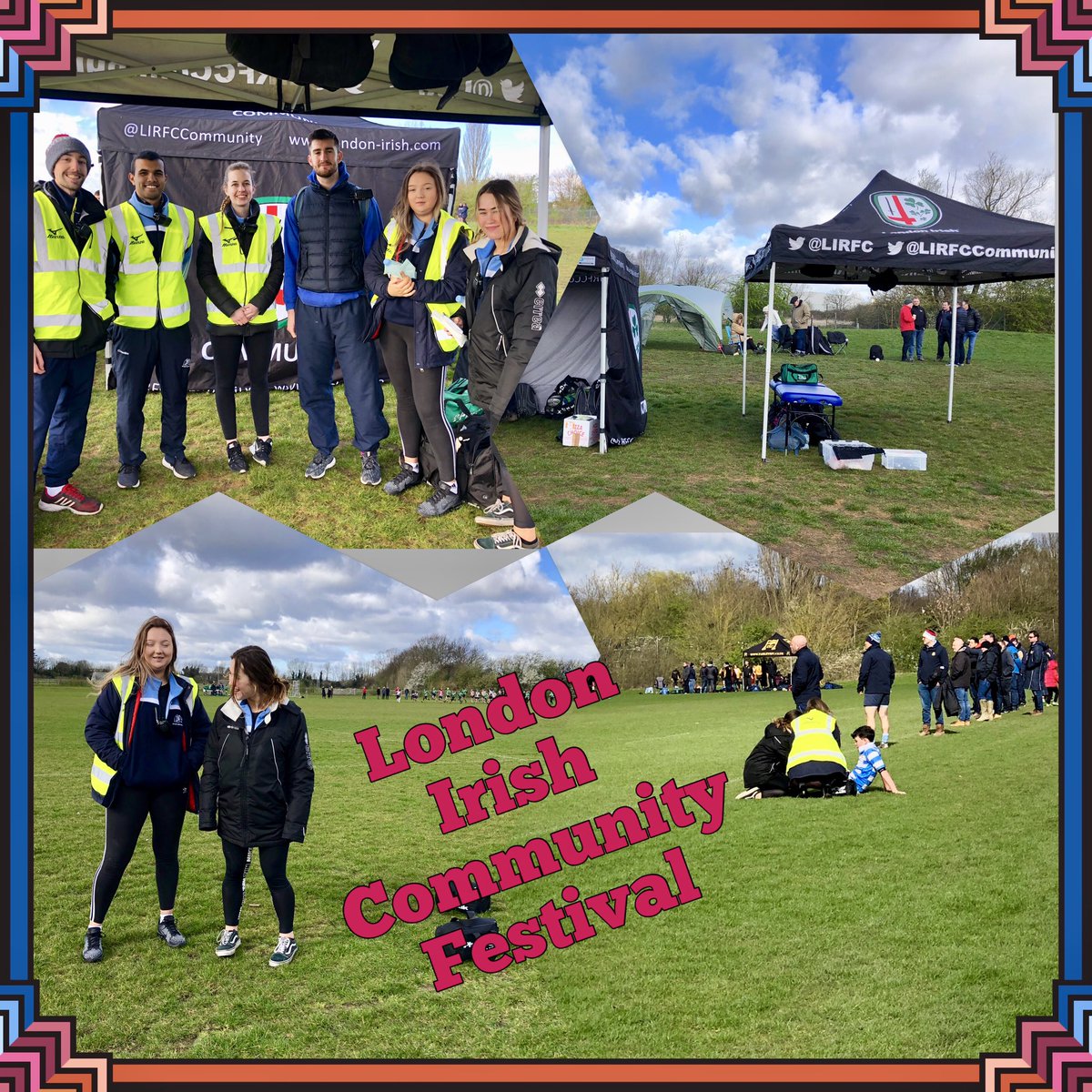 Happy St Patrick’s day 🍀🍀🍀 <a href="/YourStMarys/">St Mary's University</a> sport rehab students enjoying the day <a href="/LIRFCCommunity/">LIRFC Community</a> festival looking after all the young rugby players #pitchside #trauma theory into practice <a href="/BASRaTorg/">BASRaT</a> #community #volunteers great work guys &amp; girls