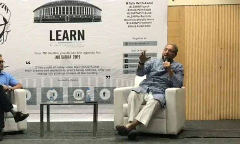 pathan_sumaya's tweet photo. "Go out, exercise your right to vote in the upcoming General elections '19 and choose your representative." - @asadowaisi at today's Town Hall #TalkWithAsad #LEARNProject https://t.co/TRxxu7tblU