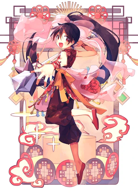 友人との合同誌でわいのお気に中華ちゃん! 