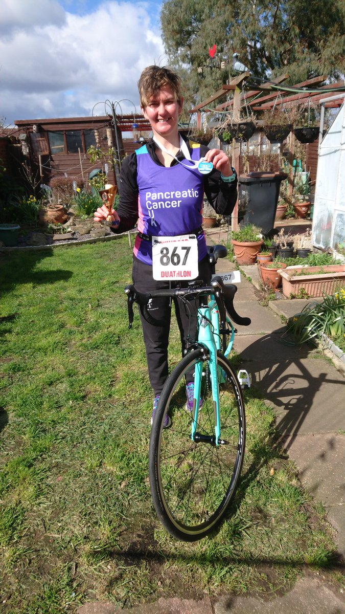 AlisonAmeb's tweet photo. First ever duathlon completed in 55:16, 10th overall and 3rd female 💪
#triathlete #fitfam #duathlon #f3events #dorneylake #swim #bike #run #bianchiintensodama https://t.co/7EsfuPQywC